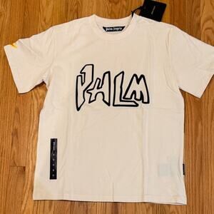 Palm Angels Graffiti Flames T | Cream | NWT